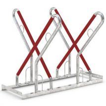 Suporte para Bicicletas XBF Aço Galvanizado - 4 Lugares Cruzados - 1080mm x 1200mm x 856mm - WSM