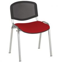 GMCE - Cadeiras reuniões blizz pé alu, ass pvc m1 urban tomate,