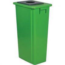 Probbax - Caixote de lixo de separação verde – vidro – 80 l,
