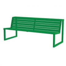 Urbantime - Banco com assento duplo h24 em aço inoxidável – verde,