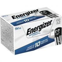 Energizer - Pilha ultimate lithium – 9 v – conjunto de 10 – energizer,