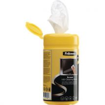 Fellowes - Toalhetes de limpeza biodegradáveis para ecrãs,