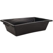 Bacia Plástico Preta 12L Reciclada - 320x470x130mm - Eco-responsável - Manutan Expert