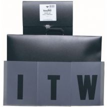 ITW - Kit de estênceis para distanciamento com letras, números e seta,