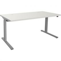 Clen - Adema+ secr.reg. Eletric. 160x80 cm tampo branco/prat.,