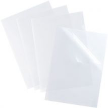 Oxford - Conj. 120 bolsas de canto, lisas, transparentes, a4, pp,