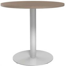 Robberechts - Mesa de reuniões redonda – 80cm – base em tulipa – olmo/branco,