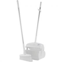 Vikan - Kit de pá e vassoura, 370 mm, branco,