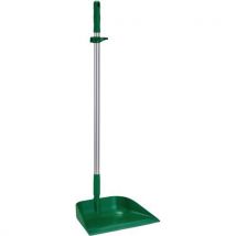 Vikan - Pá para poeiras com cabo vertical 330 mm, verde,