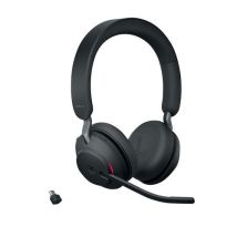 Auscultadores Evolve2 65 Duo USB-C MS Link 380c - Cancelamento de Ruído - USB/Bluetooth - Para Escritório - Jabra