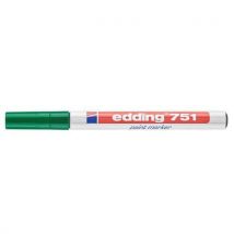 Edding - Marcador de tinta edding 751 – ponta de ogiva média – verde,