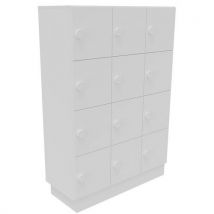 Buronomic - Bloco de 12 compartim. – cxaxp: 117x157,5x48,5 cm – branco,