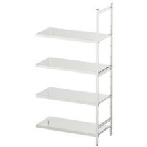 Estante Médica Norme 5 Inox - 2000x1000x500mm - 4 Níveis - 600kg Carga Máx. - Eco-Responsável - Hupfer