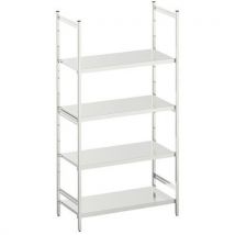 Estante Médica Norme 5 Inox - 1800x1200x400mm - 4 Níveis 150kg/Prateleira - Eco-Responsável - Hupfer