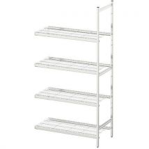 Estante Médica Inox Norme 5 Adicional - 1800x1400x400mm - 4 Níveis - 600kg Carga Máx. - Hupfer