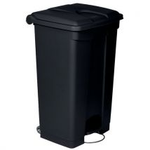 Probbax - Coletor com pedal de 90 l – antibacteriano – preto – probbax,