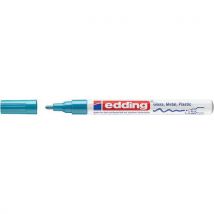 Edding - Marc. Tinta edding 751 – ponta de ogiva média – azul-claro,