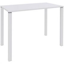 Simmob - Mesa alta 4 pés (lxaxp)120x105x60 cm – branco/pés br.,