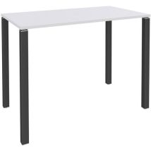 Simmob - Mesa alta 4 pés (lxaxp)120x105x60 cm – branco/pés carb.,