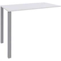 Simmob - Mesa alta 2 pés (lxaxp)140x105x60 cm – branco/pés alu.,