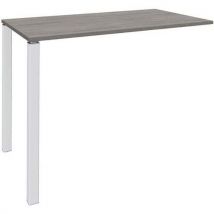 Simmob - Mesa alta 2 pés (lxaxp)120x105x60 cm – carv. Cinz./pés br.,