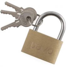Pavo - Cadeado – largura: 40 mm – 3 chaves – latão – pavo,