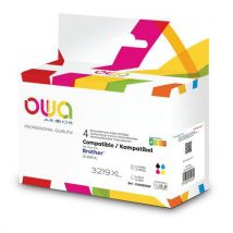 Owa - Conjunto de 4 cartuchos compatíveis com brother lc3219 xl pcma,