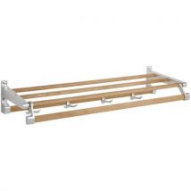 Gardelux by hermeta - Sup. Cabides parede gardelux 1 tipo 13, 4 ganchos – madeira,