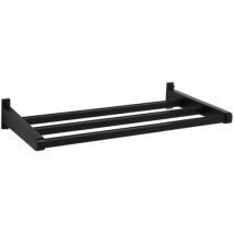 Gardelux by hermeta - Sup. Cabides parede gardelux 1 tipo 7a s/ ganchos – preto,