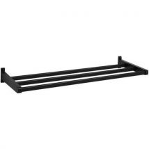 Gardelux by hermeta - Sup. Cabides parede gardelux 1 tipo 7c s/ ganchos – preto,