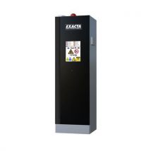 Exacta - Armário cf90 l600 porta preta base+central de alarme+tomadas,
