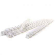 Pavo - Argolas de encadernação em plástico 51 mm – brancas – pavo,