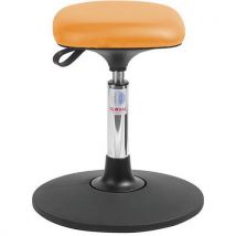 Banco Sway Tetra - Couro Sintético Laranja - Ajustável 41-54cm - 110kg - Global Professional Seating