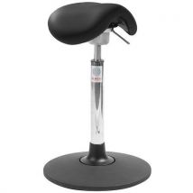 Banco Flexmatic EasySeat Alto - Couro Sintético Preto - Altura Ajustável 60-86cm - Suporta 110kg - Global Professional Seating