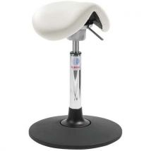 Global Professional Seating - Banco dalton sway flexmatic-couro sint.-meiaalt.-branco,