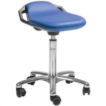 Global Professional Seating - Banco space-couro sint.-meiaalt.-azul,