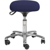 Banco Tetra Tecido 3D Azul - Rodízios - Fácil Deslocar - 110kg - Global Professional Seating