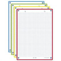 Oxford - Fichas bristol revision 2.0 oxford a5 q5x5 – rebordo sortido,