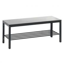 CP - Banco basic plus com grelha – prateado – l: 1000 mm,