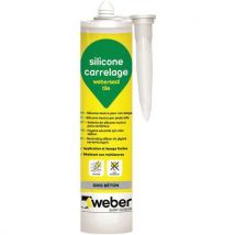 Weber Saint Gobain - Mástique para tijoleira – weberseal, cinzento betão, 300 ml,
