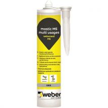 Weber Saint Gobain - Mástique multiusos – weberseal ms, cinzento, 290 ml,