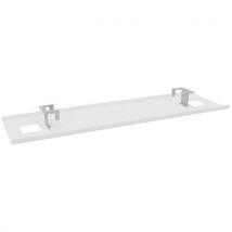Quadrifoglio - Calha passa-cabos branca de 120 cm para secretária bench x4,
