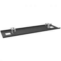 Quadrifoglio - Calha passa-cabos antrac. De 120 cm para secretária bench x4,