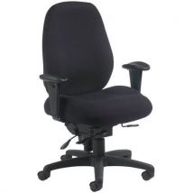 GGI - Cadeira escrit. 24 h dexter com apoio para os braços – preto,