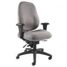 GGI - Cadeira escrit. 24 h dexter com apoio para os braços – cinz.,