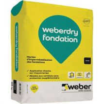 Weber Saint Gobain - Argamassa impermeabilizante – weberdry, fundações, 25 kg,