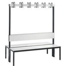 CP - Banco 2 faces, ganchos, espal. Basic plus – branco – l: 1500,