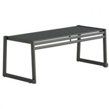Urbantime - Banco sem espaldar em aço galvanizado cinzento – l: 120 cm,