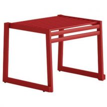 Urbantime - Banco sem espaldar em aço galvanizado vermelho – l: 60 cm,