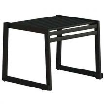 Urbantime - Banco sem espaldar em aço galvanizado preto – l: 60 cm,